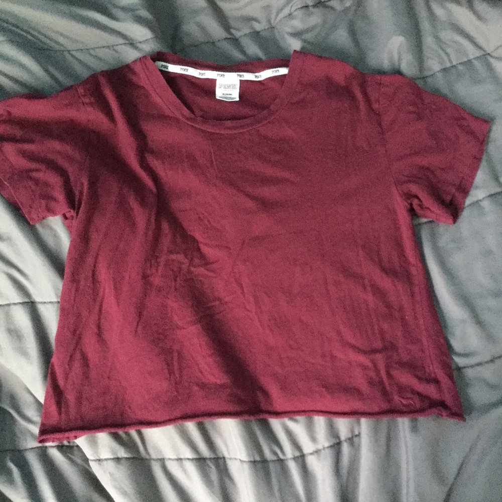 Burgundy Pink Victoria’s Secret crop top